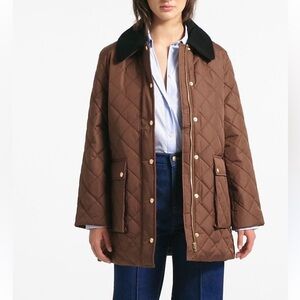 J Crew heritage quilted barn jacket coat